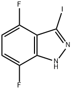 4,7-DIFLUORO-3-IODO(1H)INDAZOLE Structure