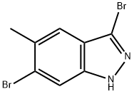3,6-二溴-5-甲基-1H-吲唑,1000342-39-1,结构式