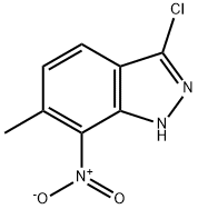 3-CHLORO-6-METHYL-7-NITRO (1H)INDAZOLE Struktur