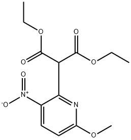 2-(6-甲氧基-3-硝基吡啶-2-基)丙二酸二乙酯, 1000342-55-1, 结构式