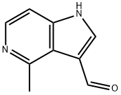 4-甲基-5-氮杂吲哚-3-甲醛, 1000342-69-7, 结构式