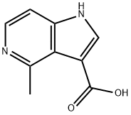 1H-Pyrrolo[3,2-c]pyridine-3-carboxylic  acid,  4-methyl- Struktur