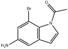 1-ACETYL-5-AMINO-7-BROMOINDOLE Structure