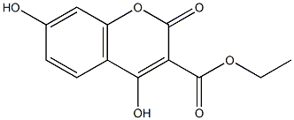 4,7-二羟基-2-氧代-2H-色烯-3-甲酸乙酯,100037-66-9,结构式