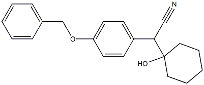 alpha-(1-Hydroxycyclohexyl)-4-(phenylmethoxy)benzeneacetonitrile Structure