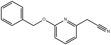 2-(6-(benzyloxy)pyridin-2-yl)acetonitrile Struktur