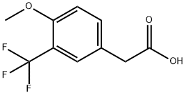 4-甲氧基-3-三氟甲基苯乙酸 结构式