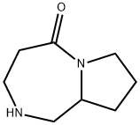 Octahydro-5H-pyrrolo[1,2-a][1,4]diazepin-5-one Struktur