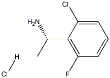 (S)-1-(2-氯-6-氟苯基)乙胺盐酸盐,1000878-48-7,结构式