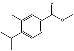 3-碘-4-异丙基苯甲酸甲酯 结构式