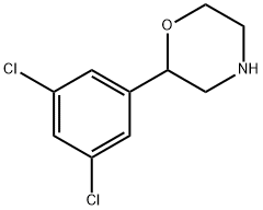2-(3,5-二氯苯基)-吗啉盐酸盐,1001940-36-8,结构式