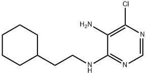 6-Chloro-N4-(2-cyclohexyl-ethyl)-pyriMidine-4,5-diaMine 结构式