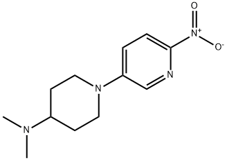 N,N-DiMethyl-1-(6-nitro-3-pyridinyl)-4-piperidinaMine 化学構造式