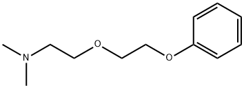 N,N-ジメチル-2-(2-フェノキシエトキシ)エタンアミン 化学構造式