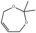 2,2-ジメチル-1,3-ジオキサシクロヘプタ-5-エン 化学構造式