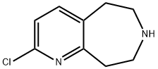 2-Chloro-6,7,8,9-tetrahydro-5H-pyrido[2,3-d]azepine 化学構造式