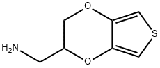 Thieno[3,4-b]-1,4-dioxin-2-methanamine,  2,3-dihydro- Struktur