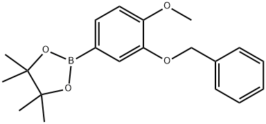 3-BENZYLOXY-4-METHOXYBORONIC ACID, PINACOL ESTER 结构式