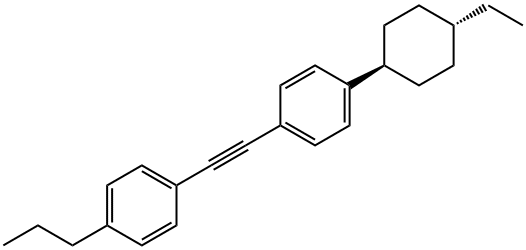 1-[[4-(trans-4-Ethylcyclohexyl)phenyl]ethynyl]-4-propylbenzene Structure