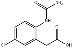 2-(5-Chloro-2-ureidophenyl)acetic Acid Struktur