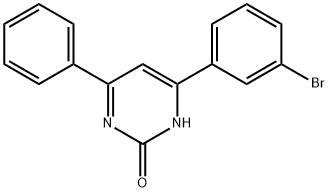 4-(3-BroMophenyl)-6-phenylpyriMidin-2-ol Struktur