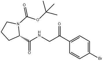 (S)-tert-butyl 2-(5-(4-broMophenyl)-1h-iMidazol-2-yl)pyrrolidine-1-carboxylate 化学構造式