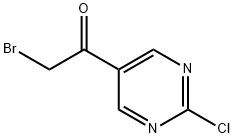 2-broMo-1-(2-chloropyriMidin-5-yl)ethanone Struktur