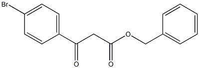 BETA-OXO-4-BROMO-BENZENEPROPANOIC ACID PHENYLMETHYL ESTER Structure