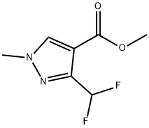 3-(Difluoromethyl)-1-methyl-1H-pyrazole-4-carboxylic acid methyl ester Structure