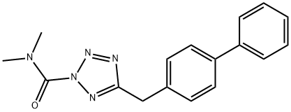2H-Tetrazole-2-carboxaMide, 5-([1,1'-biphenyl]-4-ylMethyl)-N,N-diMethyl- Struktur