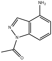 1-(4-aMino-1h-indazol-1-yl)ethanone Struktur