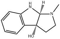 Pyrrolo[2,3-b]indol-3a(1H)-ol,2,3,8,8a-tetrahydro-1-Methyl-, (3aR,8aS)-,101053-34-3,结构式