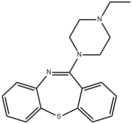 Quetiapine IMpurity P (11-(4-Ethylpiperazin-1-yl)dibenzo[b,f][1,4]thiazepine fuMarate)) Structure