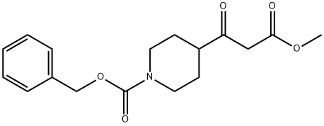 BETA-OXO-1-CBZ-4-PIPERIDINEPROPANOIC ACID METHYL ESTER,1013353-70-2,结构式