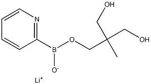 2-吡啶基硼酸三羟甲基乙烷酯锂盐, 1014717-10-2, 结构式