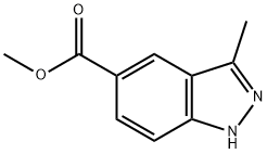 Methyl 3-Methyl-1H-indazole-5-carboxylate Structure