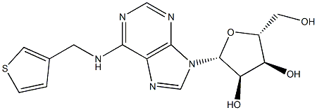 Adenosine, N-(3-thienylMethyl)- 化学構造式