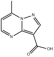 7-methylpyrazolo[1,5-a]pyrimidine-3-carboxylic acid 化学構造式