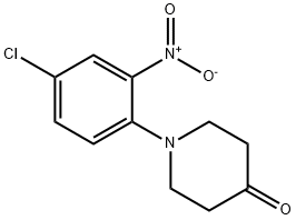 1-(4-chloro-2-nitrophenyl)piperidin-4-one Structure