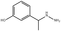 3-(1-Hydrazinylethyl)phenol hydrochloride 化学構造式