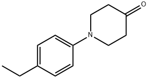1-(4-ETHYLPHENYL)PIPERIDIN-4-ONE, 1016690-06-4, 结构式