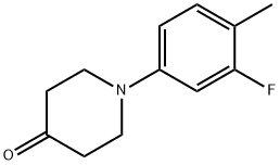 1-(3-fluoro-4-methylphenyl)piperidin-4-one Structure