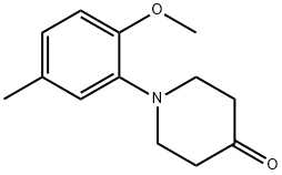 1-(2-methoxy-5-methylphenyl)piperidin-4-one Structure