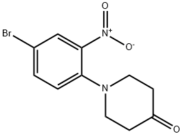 1-(4-bromo-2-nitrophenyl)piperidin-4-one|