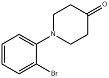 1-(2-bromophenyl)piperidin-4-one Struktur