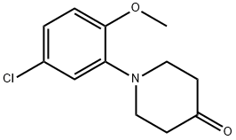 1-(5-chloro-2-methoxyphenyl)piperidin-4-one Structure