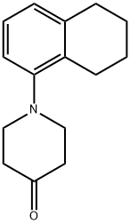 1-(5,6,7,8-tetrahydronaphthalen-1-yl)piperidin-4-one 化学構造式