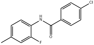 4-Chloro-N-(2-fluoro-4-Methylphenyl)benzaMide, 97% Structure