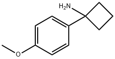 1-(4-メトキシフェニル)シクロブタン-1-アミン塩酸塩 化学構造式