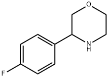 3-(4-FLUOROPHENYL)MORPHOLINE 化学構造式